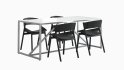 Port Dining Chair Strut75 Large Table - Thumbnail 3D