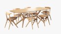 eye dining chair oak-x dining table - Thumbnail 3D