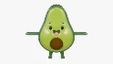 Avocado Cartoon 3D Character - Thumbnail 3D